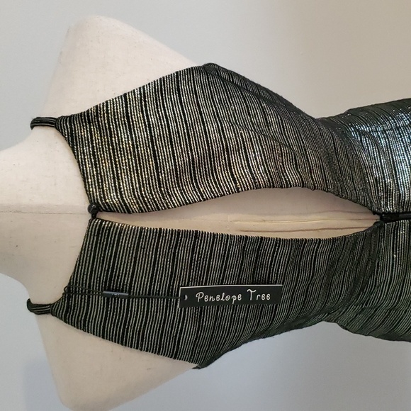 Penelope Tree Womens black and gold  mini dress size  XS new with tags - Picture 5 of 9